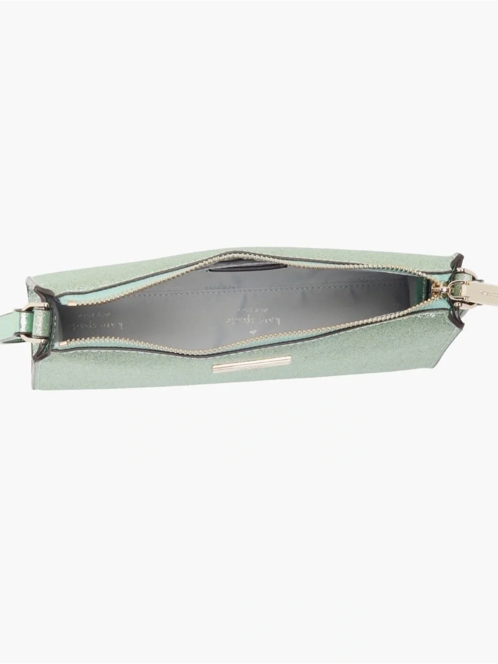 Kate Spade Seawater Green Kenzie Glitter Mini Crossbody Bag - NWT